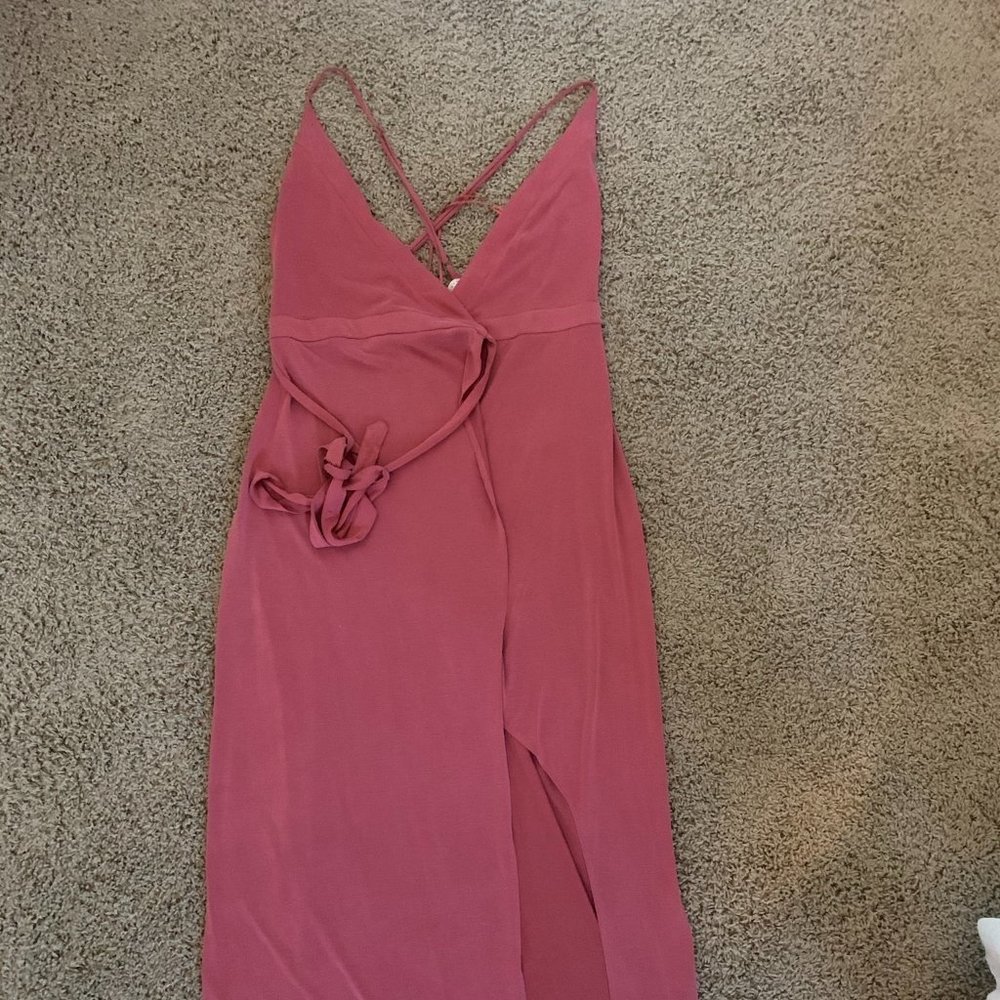Pink Midi Slit Dress - Great Condition